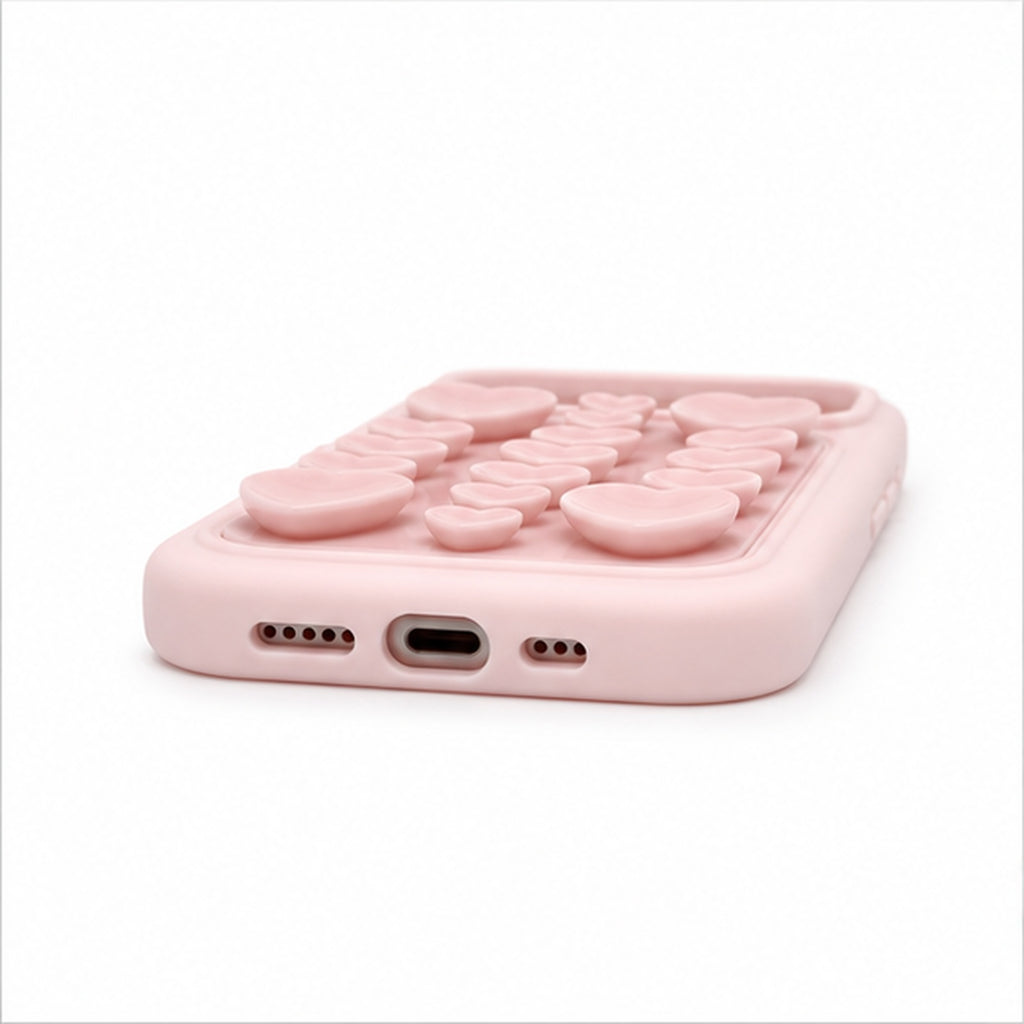 Heart Suction Grip Case for iPhone, side profile