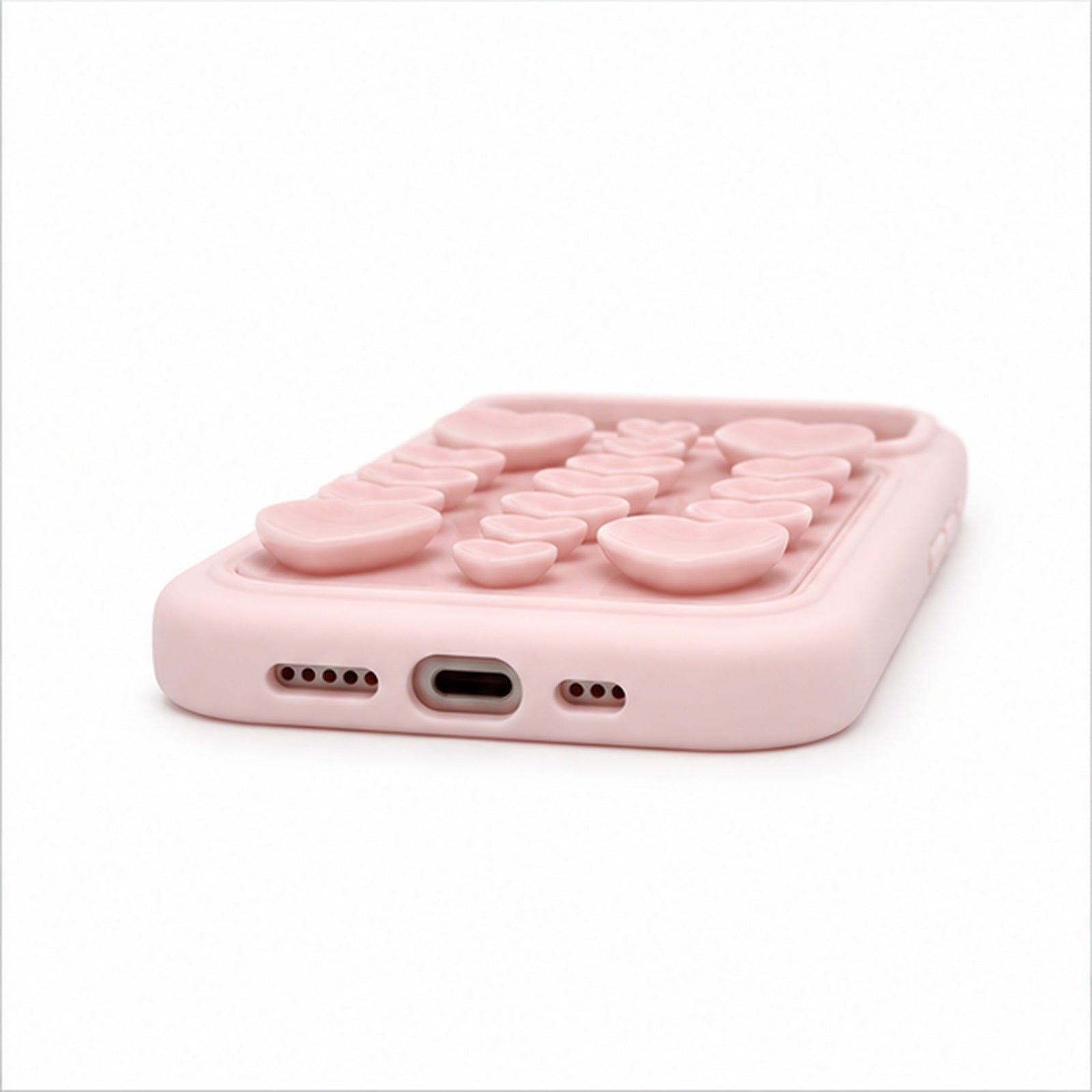 Heart Suction Grip Case for iPhone, side profile