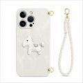 Pony Crossbody Strap Case for iPhone, front studio view