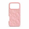 Puffy Bow Texture Case for iPhone, front studio view