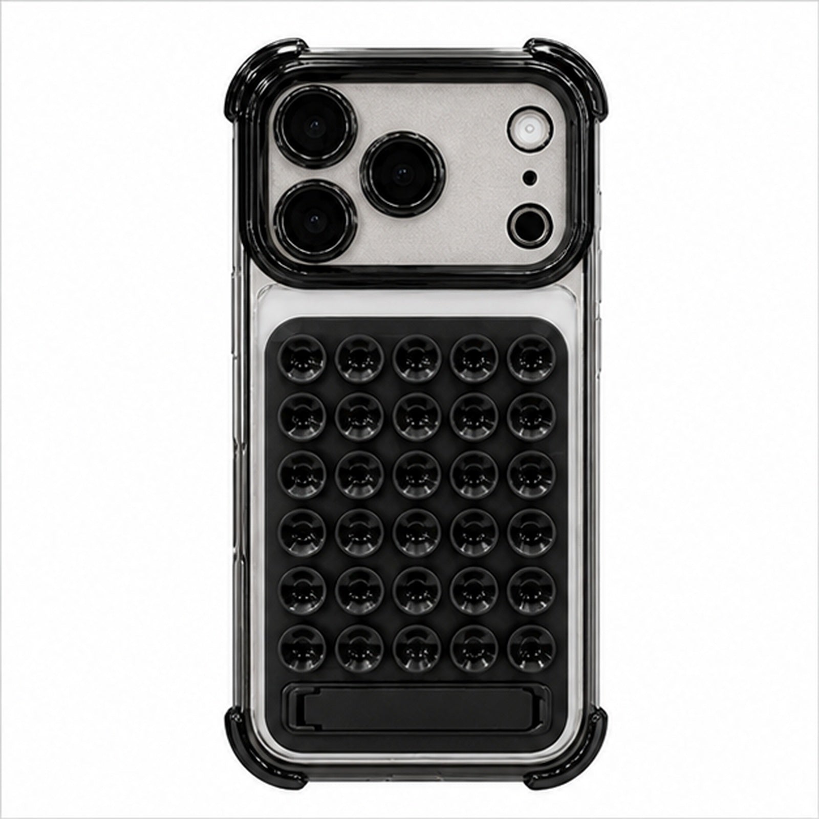 Suction Grip Kickstand Case for iPhone, front studio view
