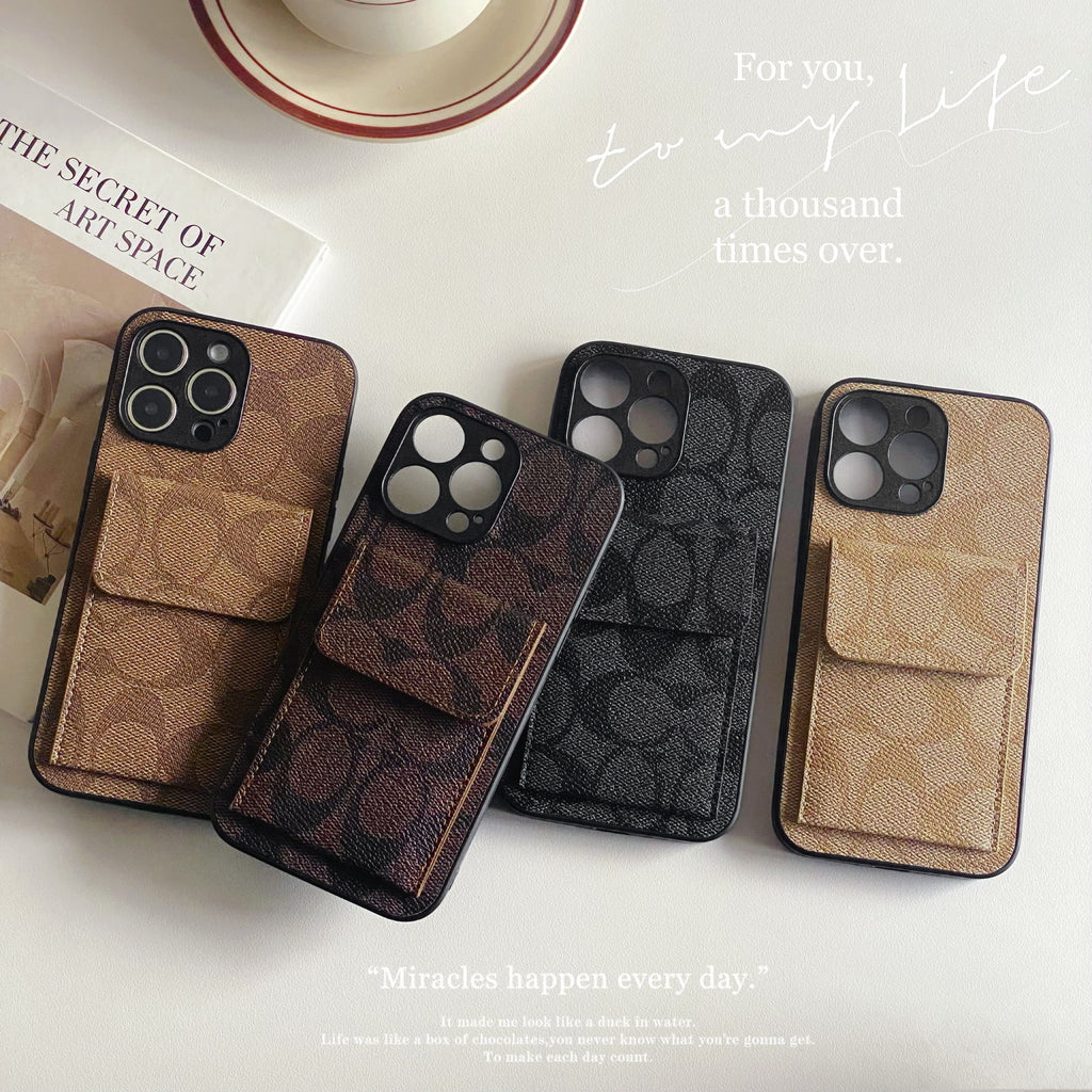 Classic iPhone Case With Wallet Black-HP240513