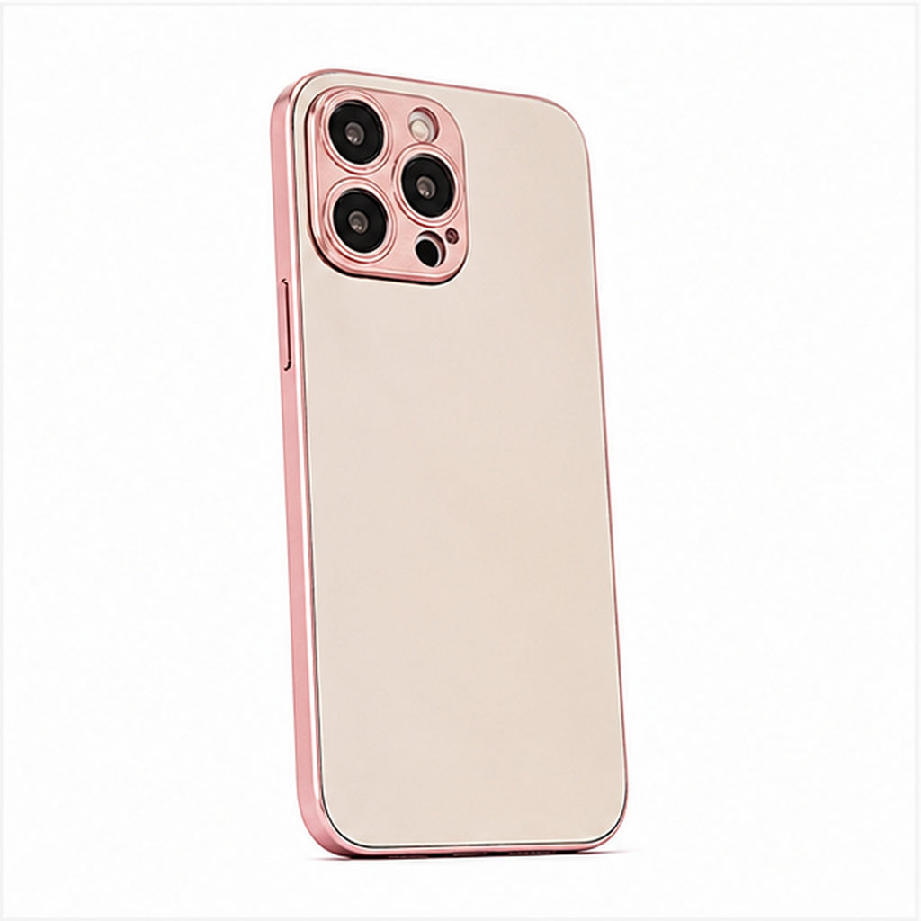 Tinted Full Mirror Case for iPhone, three-quarter studio view