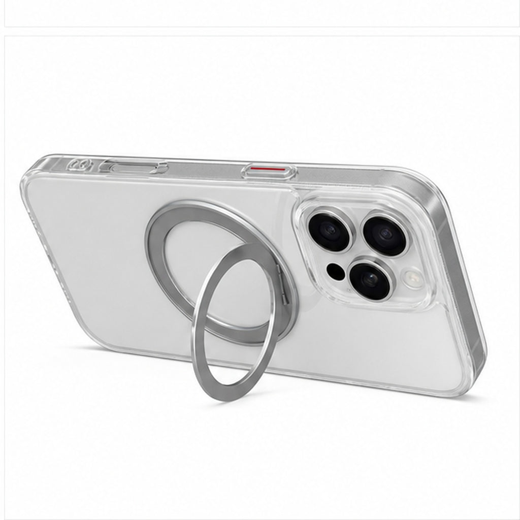 360° Magnetic Gear Stand Case for iPhone, close-up detail