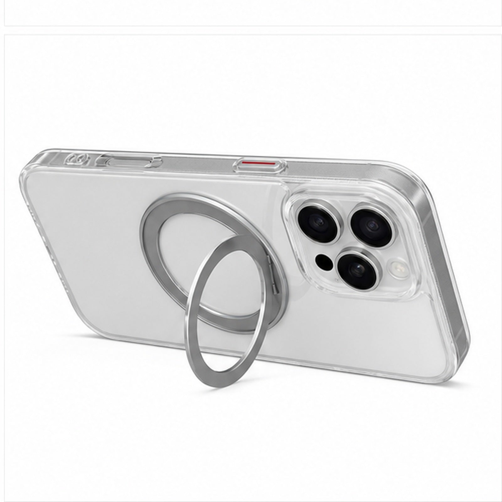 360° Magnetic Gear Stand Case for iPhone, close-up detail