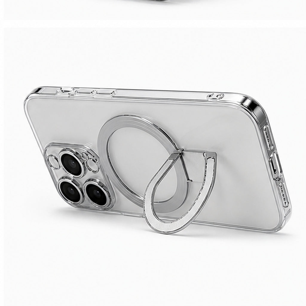 Frameless Magnetic U-Stand Case for iPhone, close-up detail