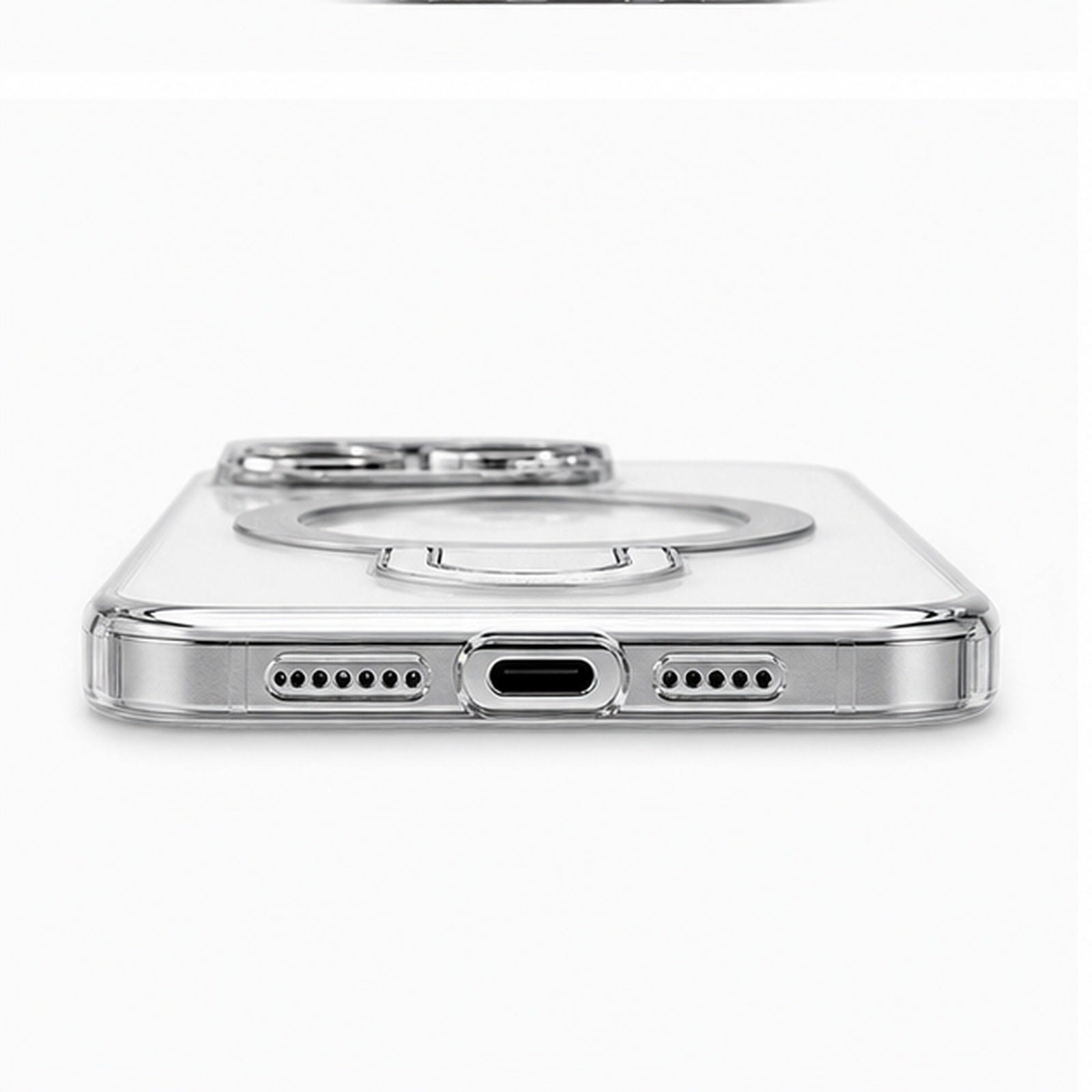 Frameless Magnetic U-Stand Case for iPhone, side profile