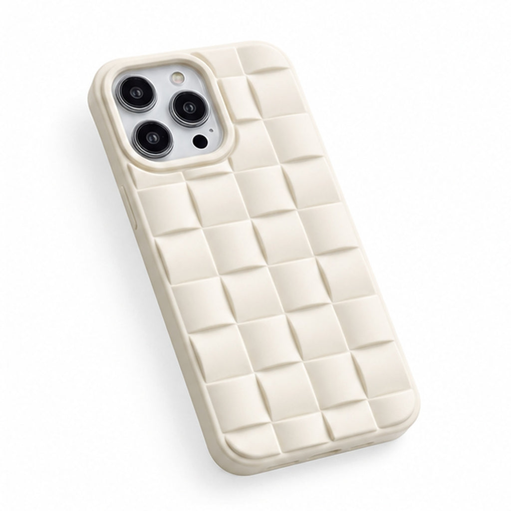 3D Woven Texture Case for iPhone, three-quarter studio view