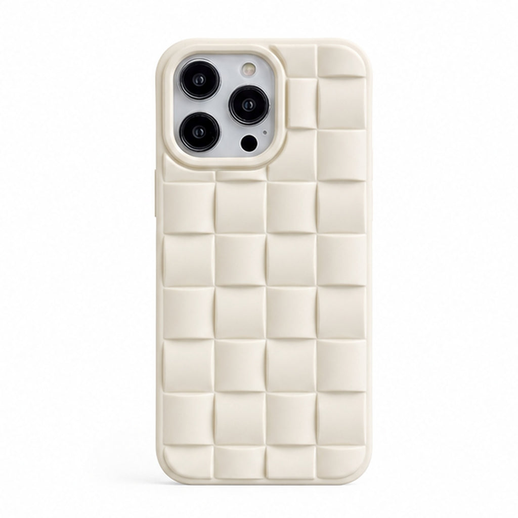 3D Woven Texture Case for iPhone, front studio view