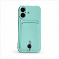 Slim Card Holder Case for iPhone, front studio view