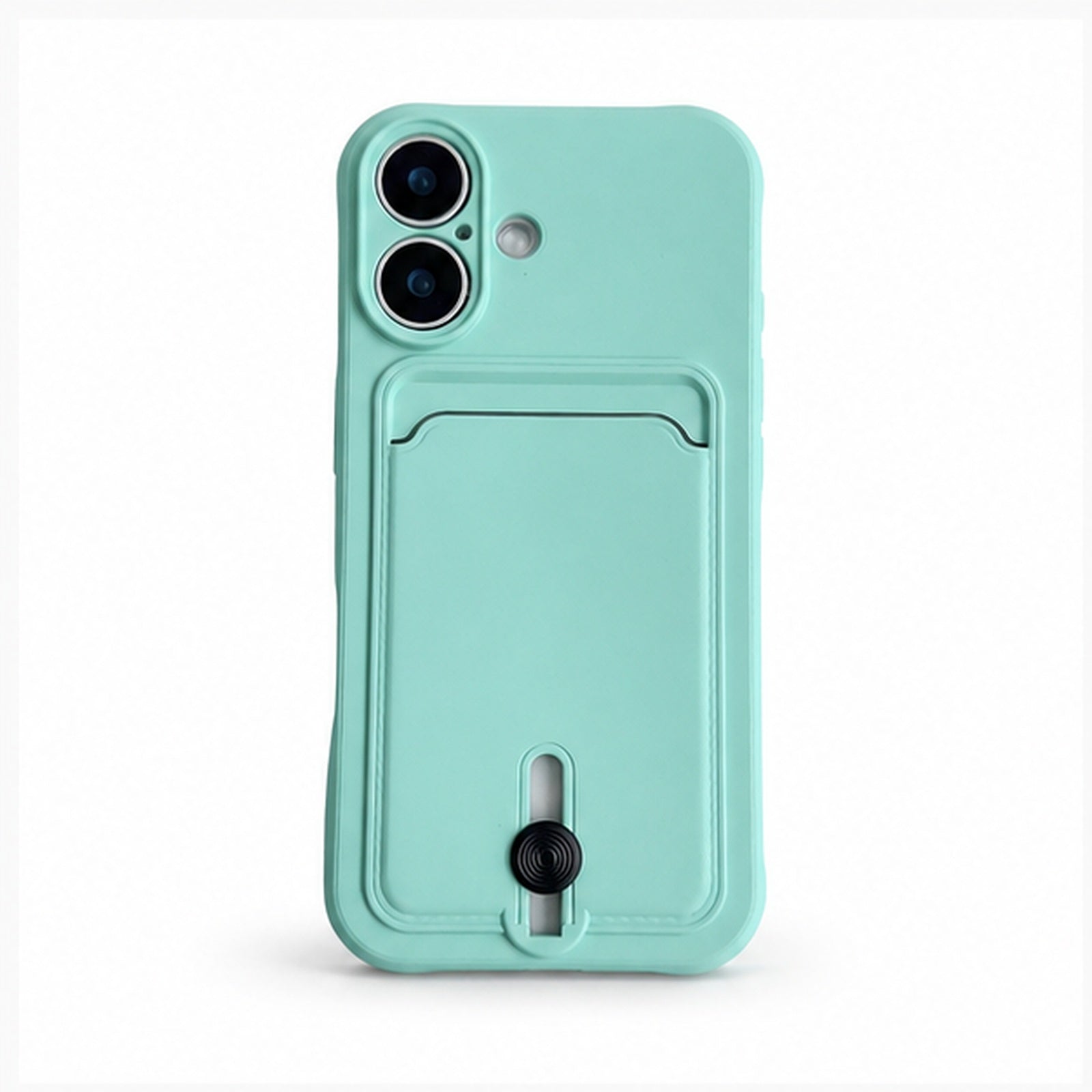 Slim Card Holder Case for iPhone, front studio view