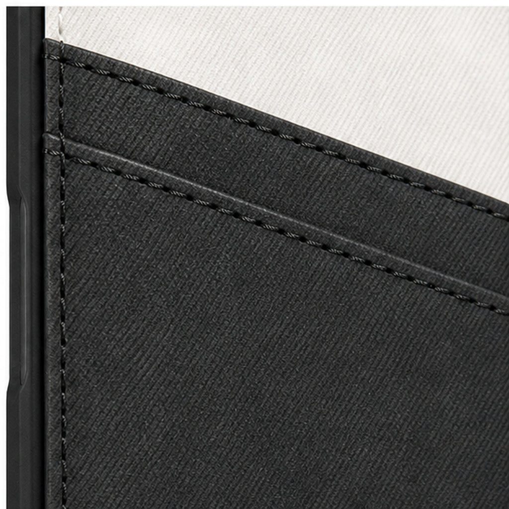 Two-Tone Card Wallet Case for iPhone, close-up detail