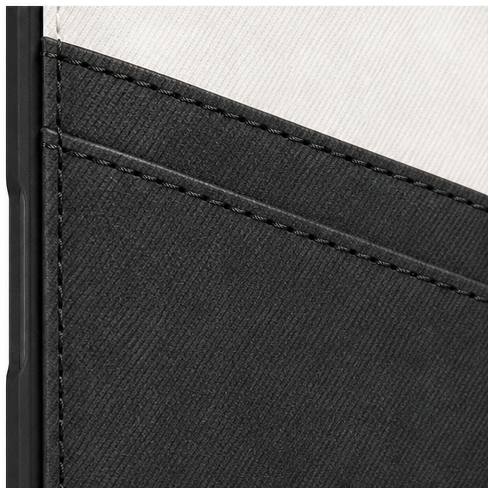 Two-Tone Card Wallet Case for iPhone, close-up detail