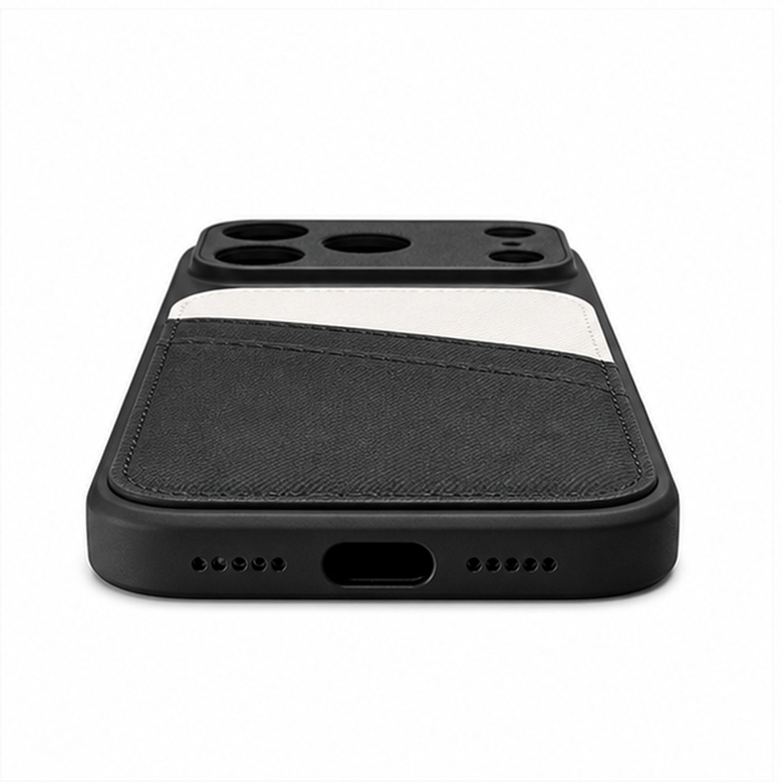 Two-Tone Card Wallet Case for iPhone, side profile