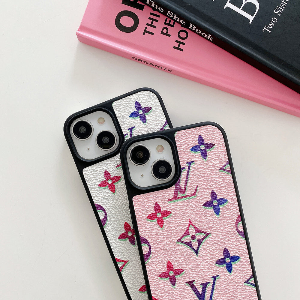 Luxury Color Leather iPhone Case
