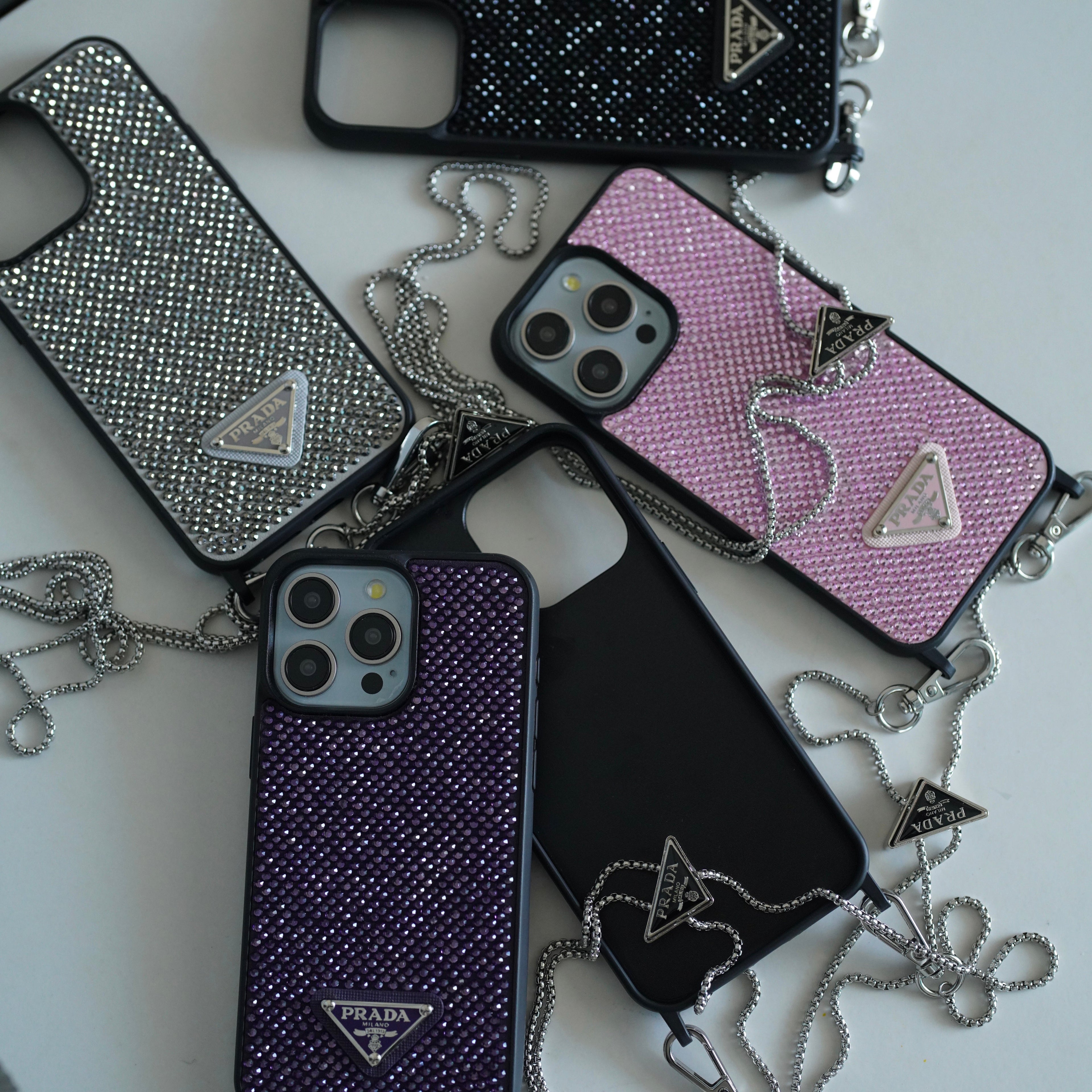 Luxury Diamond Crossbody iPhone Case