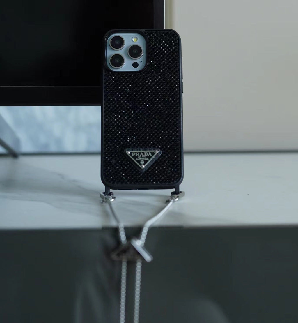 Luxury Diamond Crossbody iPhone Case