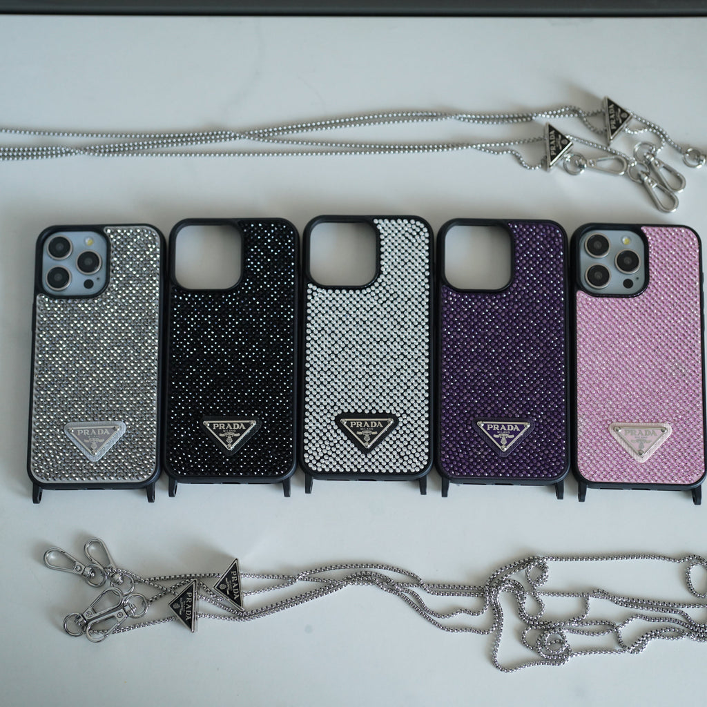 Luxury Diamond Crossbody iPhone Case