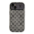 Luxury Brown & Black Classic Leather iPhone Case