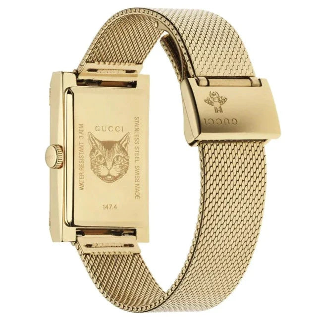 Gucci Ladies G-Frame Gold Watch