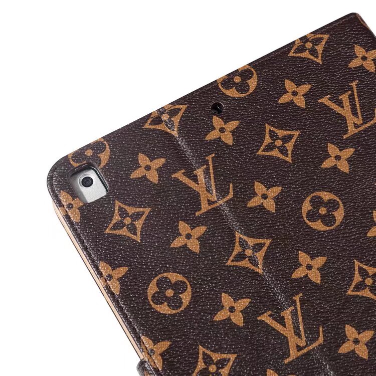Luxury iPad Case Canvas Monogram Leather Fresh Summer Theme Pattern