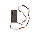 Luxury Monogram Crossbody Phone Case with Card Pocket and Shoulder Strap
