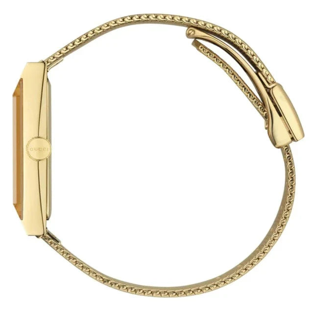 Gucci Ladies G-Frame Gold Watch