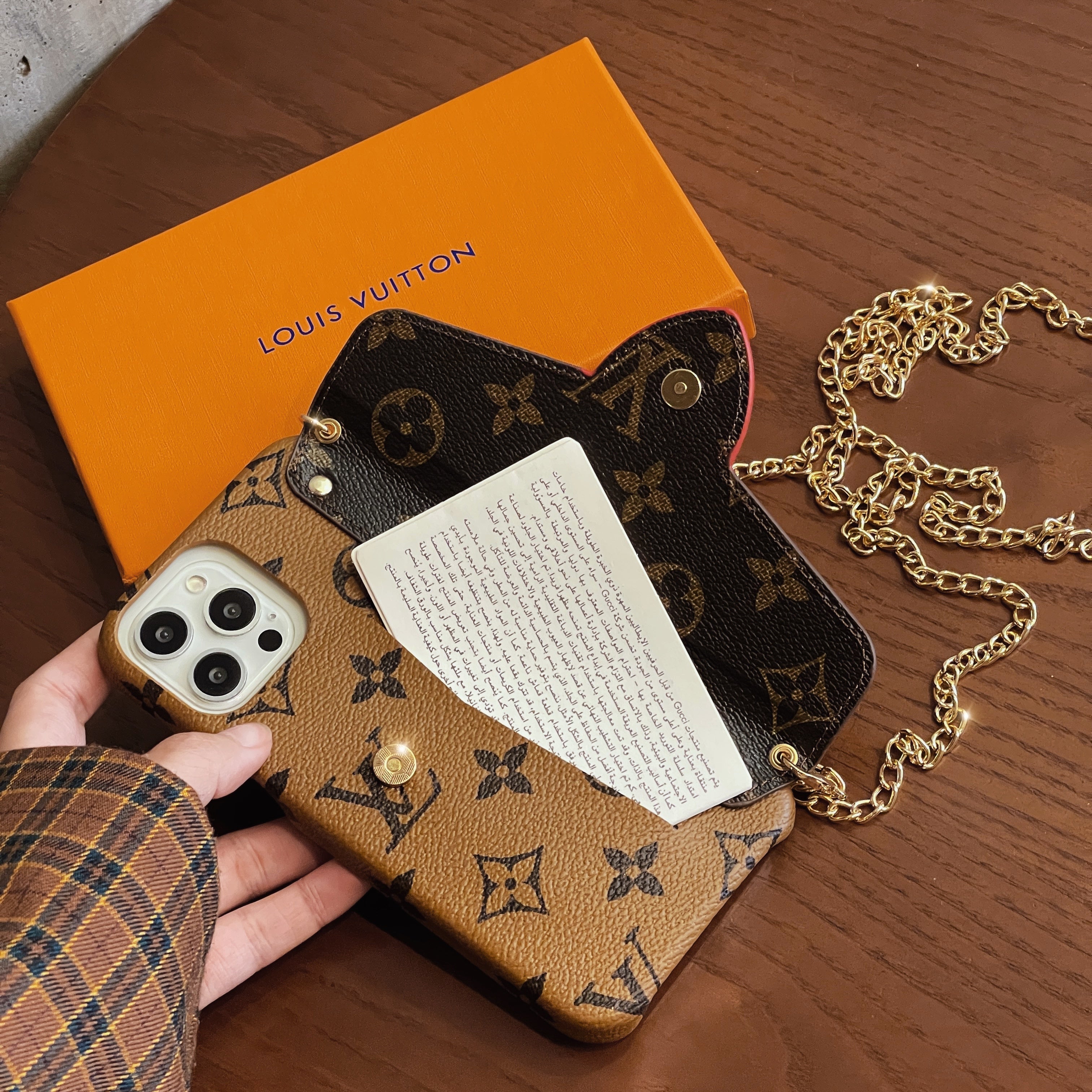 Luxury CrossBody Card Holder iPhone Case