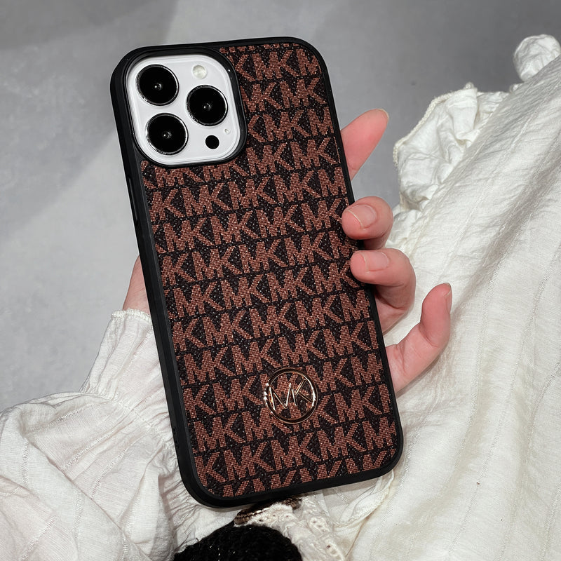 Luxury iPhone Case Brown-MKK240603