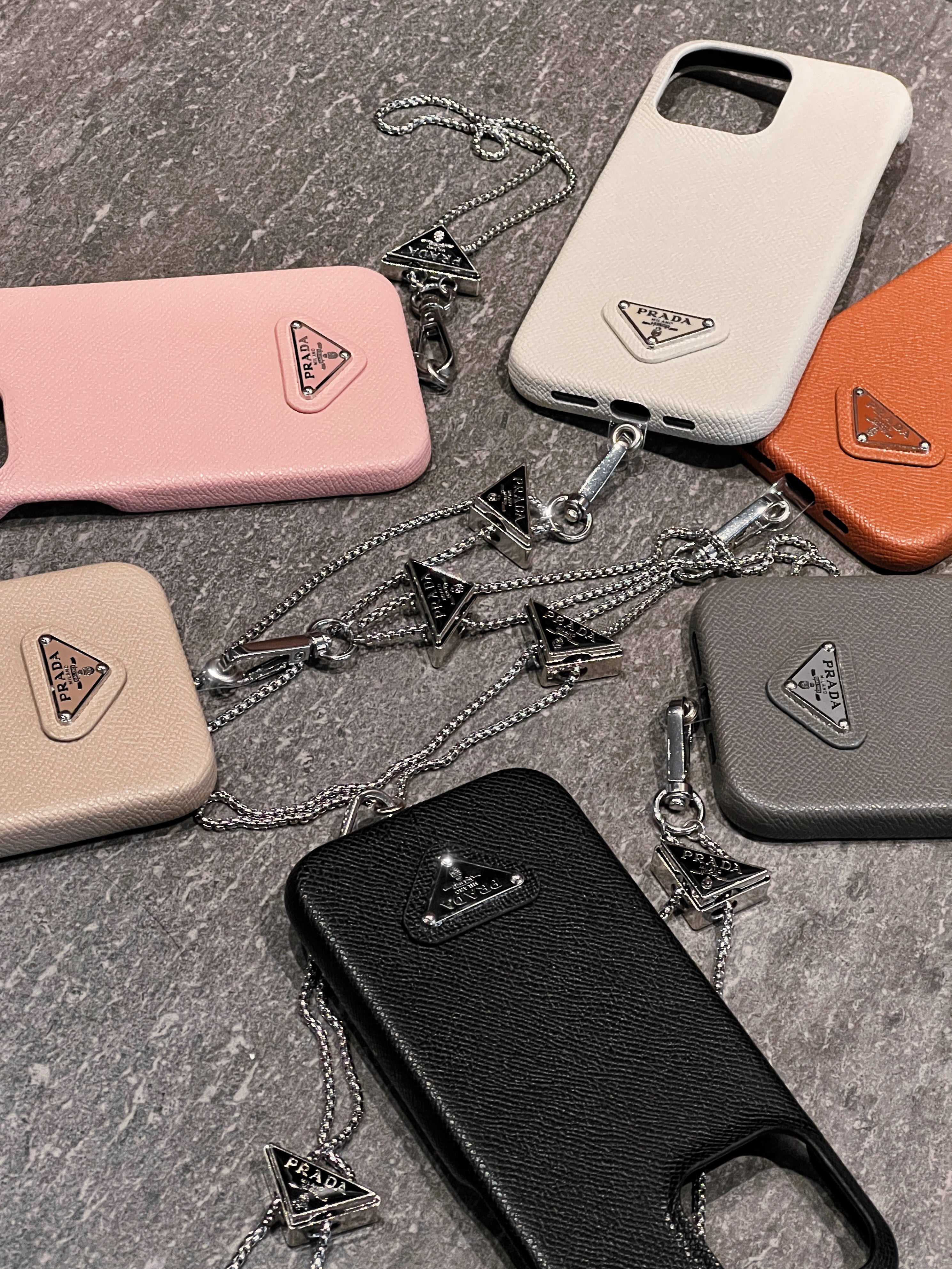 Luxury Leather Crossbody iPhone Case