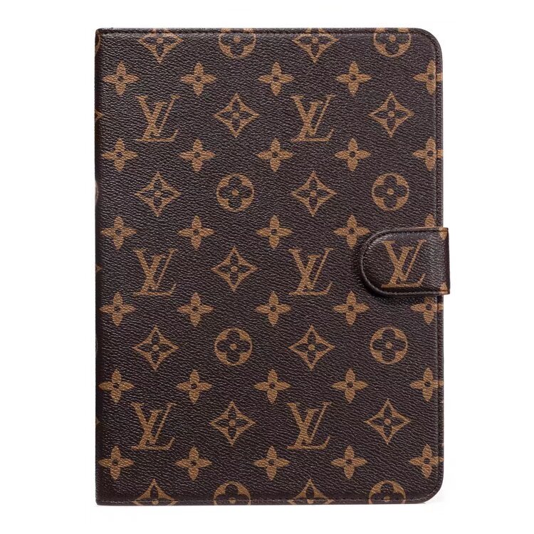 Luxury iPad Case Canvas Monogram Leather Fresh Summer Theme Pattern