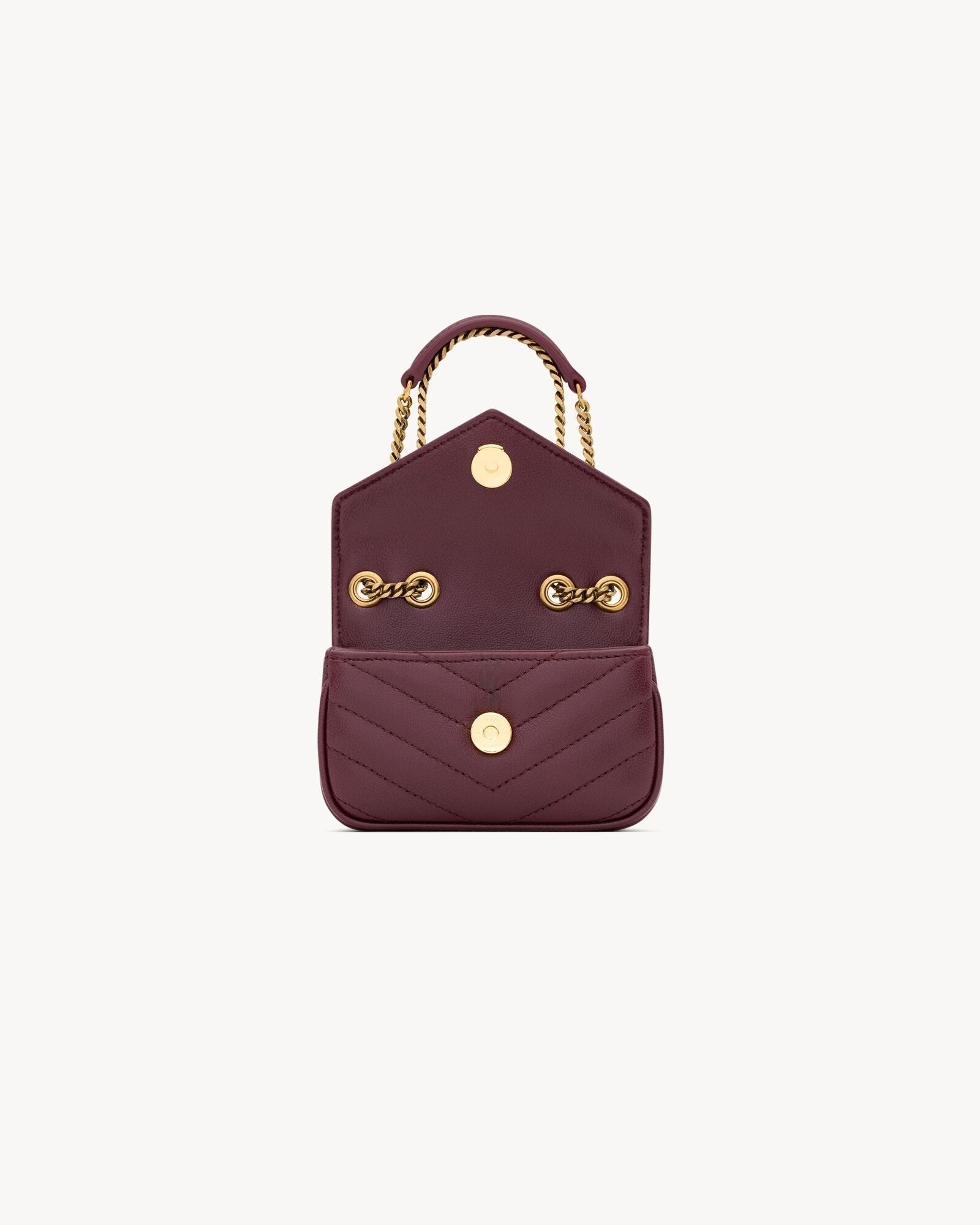 L-Y Leather Mini Chain Adjustable Handbag Wallet