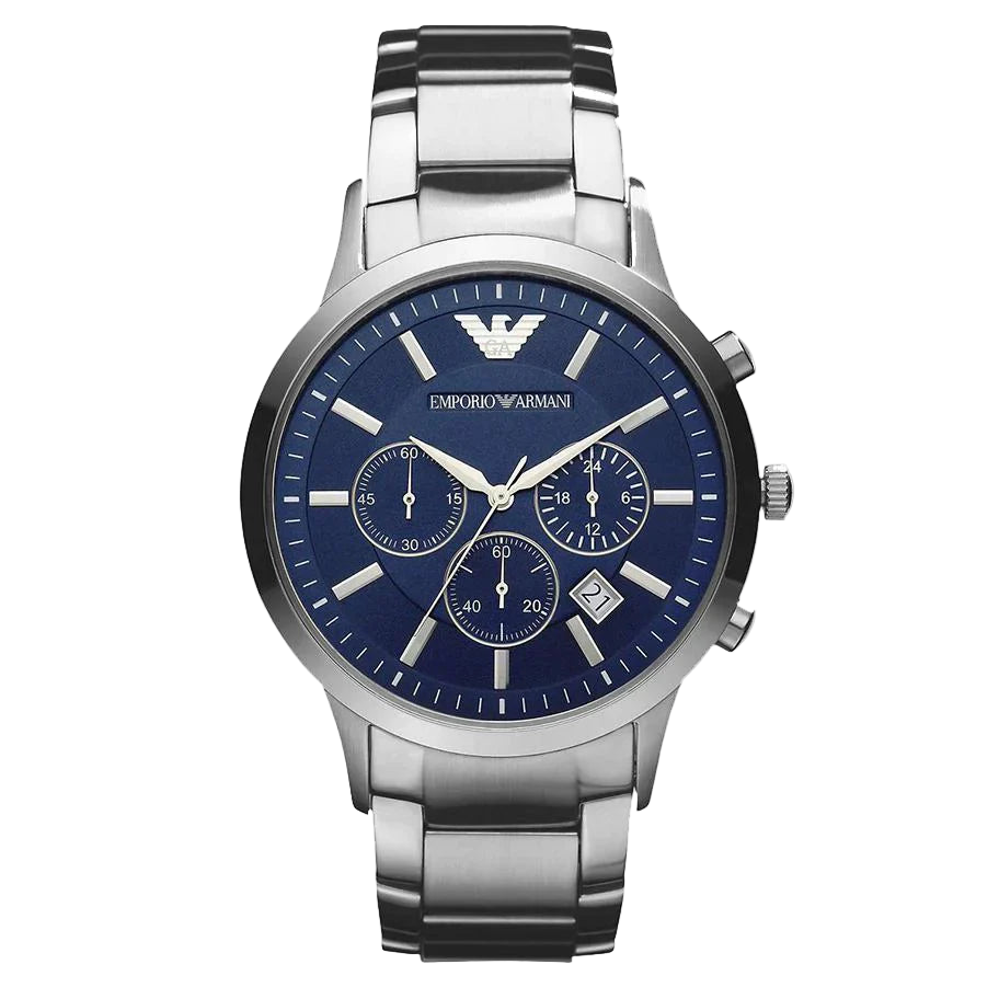 Emporio Armani Men's Renato Chronograph Watch Blue