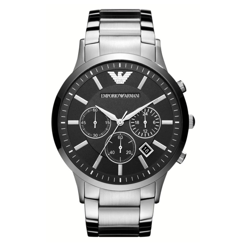 Emporio Armani Men's Renato Chronograph Watch Black
