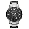 Emporio Armani Men's Renato Chronograph Watch Black