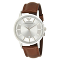 Emporio Armani Men's Watch 43mm Renato Silver Brown