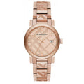 Burberry The City Engraved Check Rose Gold 38mm Watch
