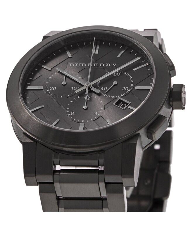 Burberry Men's Chronograph The City Black PVD 42mm Watch