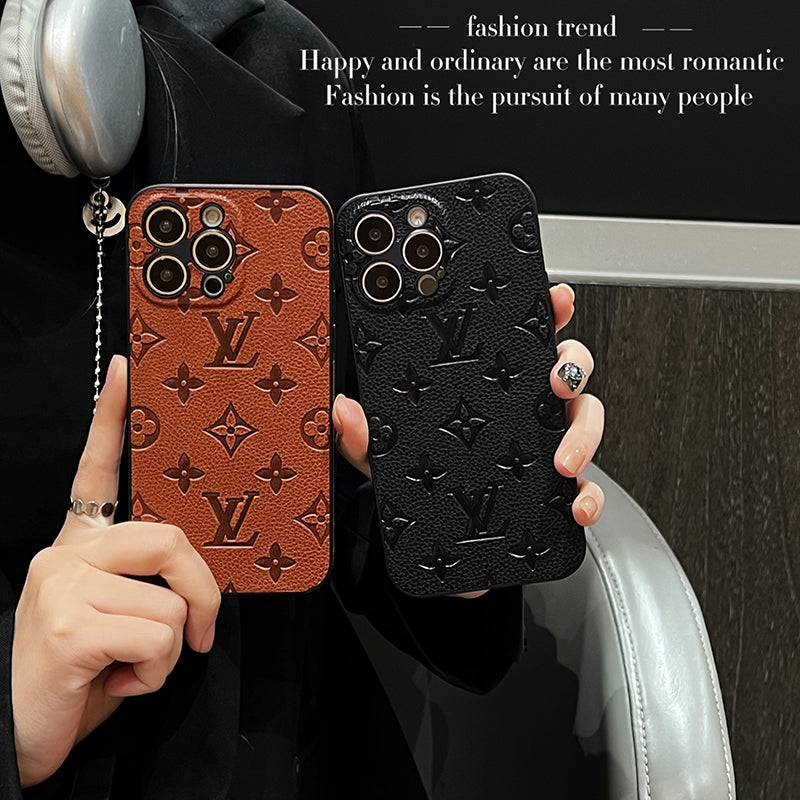 Luxury Color Leather iPhone Case