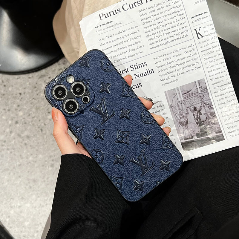 Luxury Color Leather iPhone Case