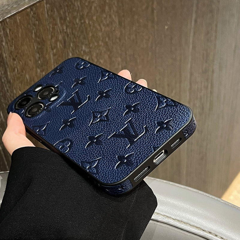 Luxury Color Leather iPhone Case
