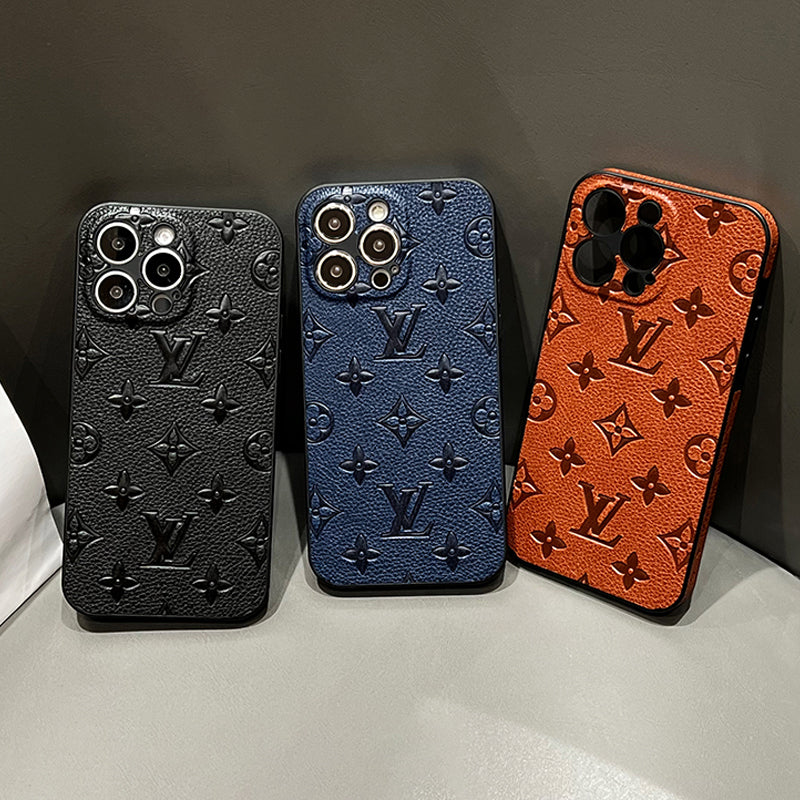 Luxury Color Leather iPhone Case