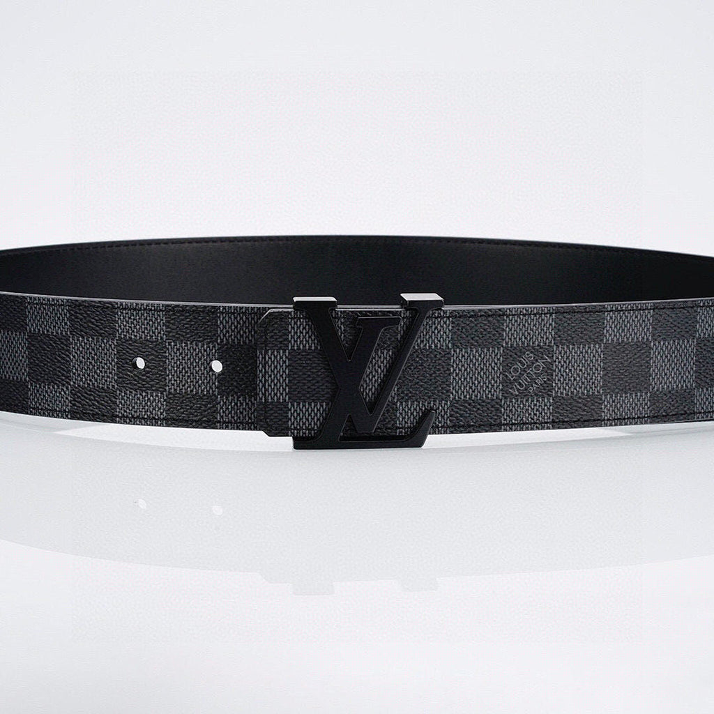 Luxury Black Lacquer Buckle Leather Belt