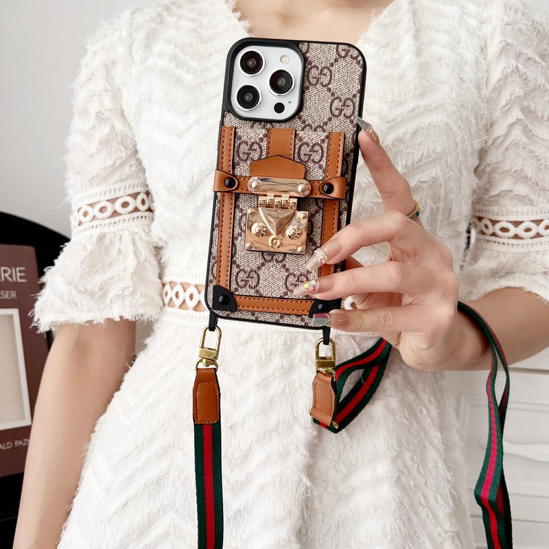 Premium Card Bag Chain Classic iPhone Case