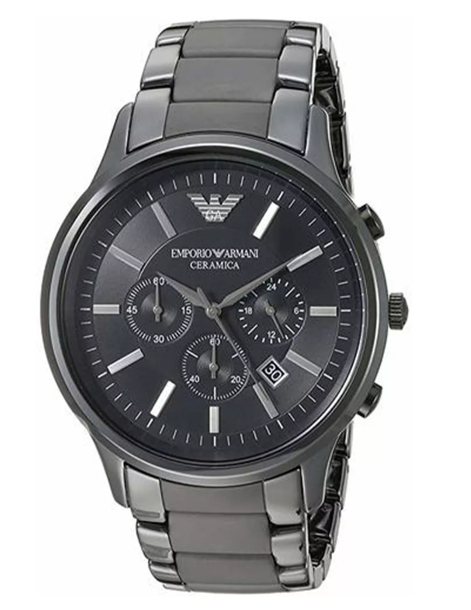 Emporio Armani Men's Chronograph Watch Ceramica Black