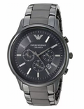 Emporio Armani Men's Chronograph Watch Ceramica Black