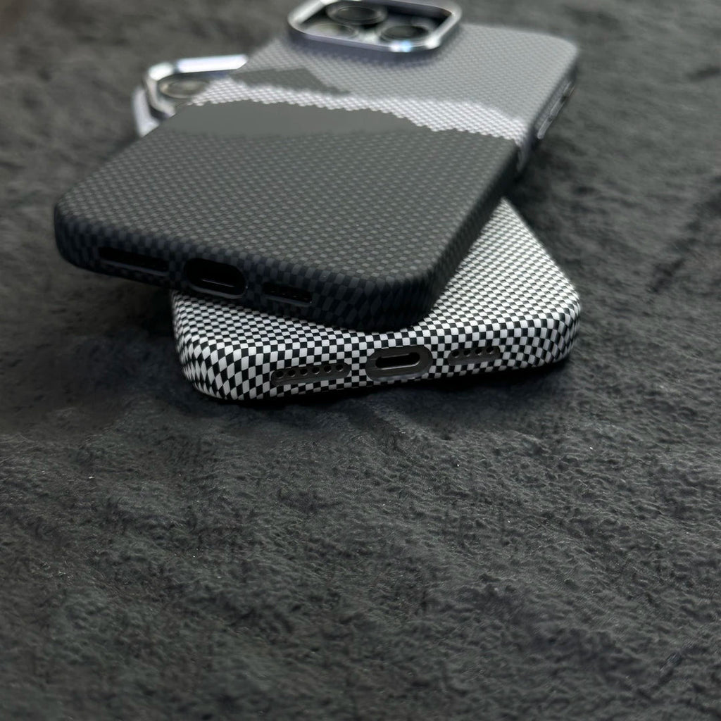 MagSafe-Compatible Phone Case with Abstract Pixel Design
