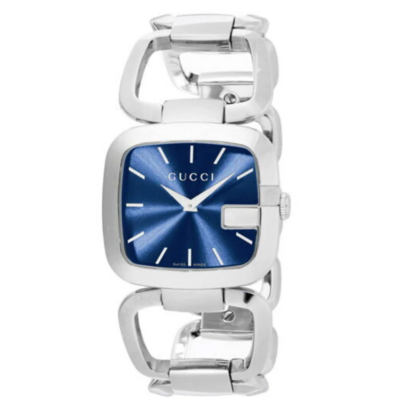 Gucci Watch G Ladies 30mm Silver Blue