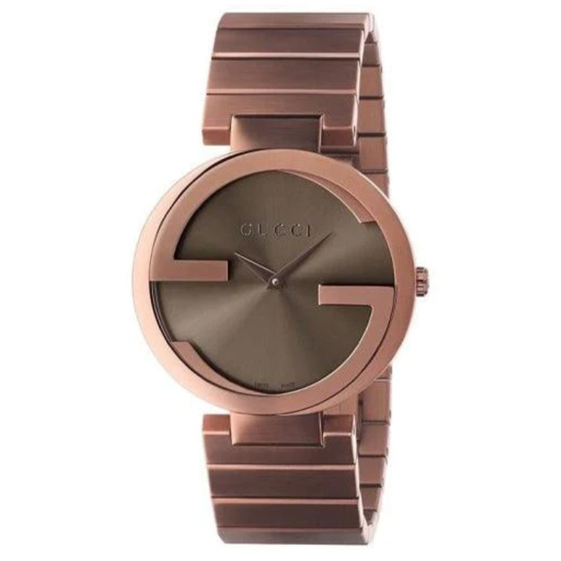Gucci Watch Interlocking G Ladies 37mm Brown