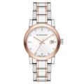 Burberry Ladies Diamonds Two-Tone 34mm Watch